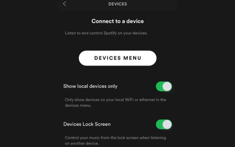 find Devices Lock Screen | Spotify equalizer