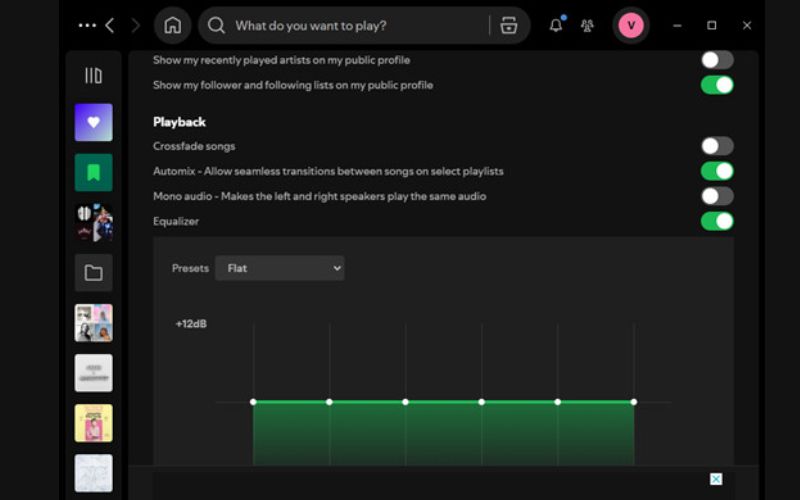 shape the sound | Spotify equalizer