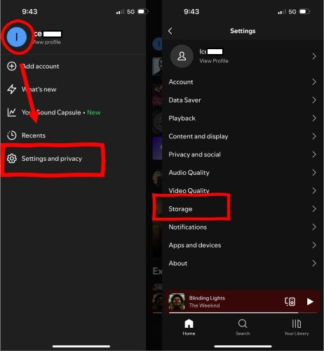 Data saving and offline | Spotify Liked Songs Not Showing