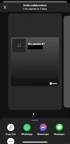 click Copy Link| Make a Spotify Playlist Private