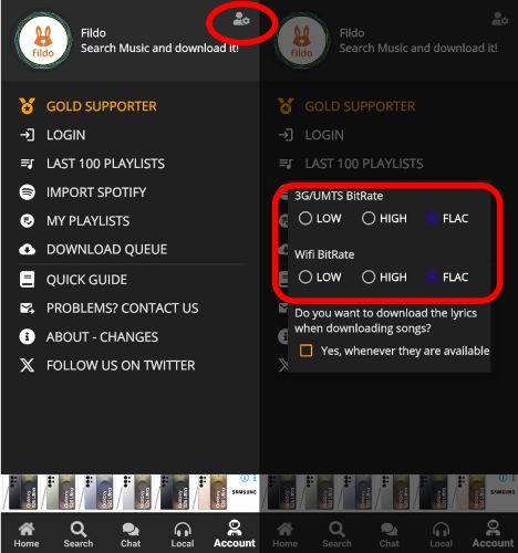 choose FLAC | Spotify to FLAC