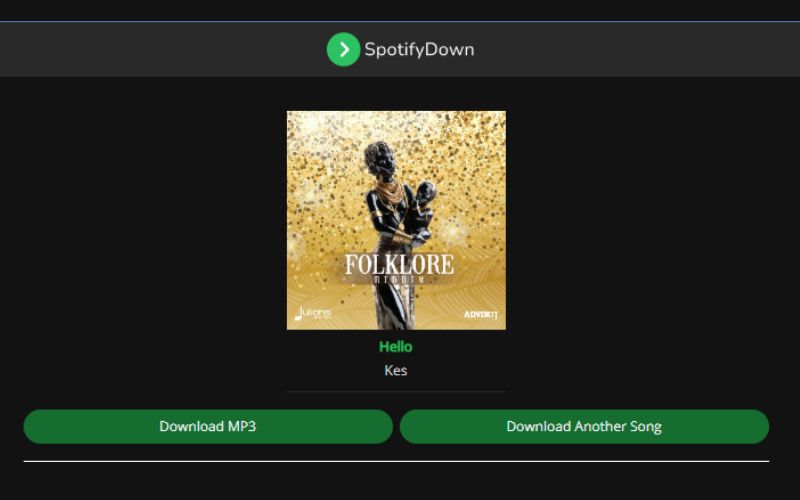 click Download MP3 | Spotify Downloader Firefox Extension