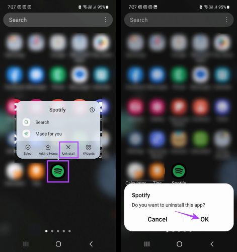 select Uninstall | Stop Spotify from Opening on Startup