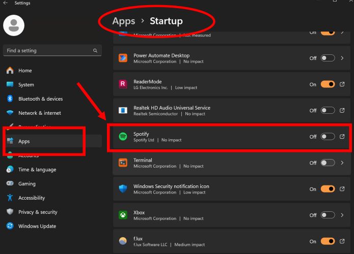 find Spotify | Stop Spotify from Opening on Startup