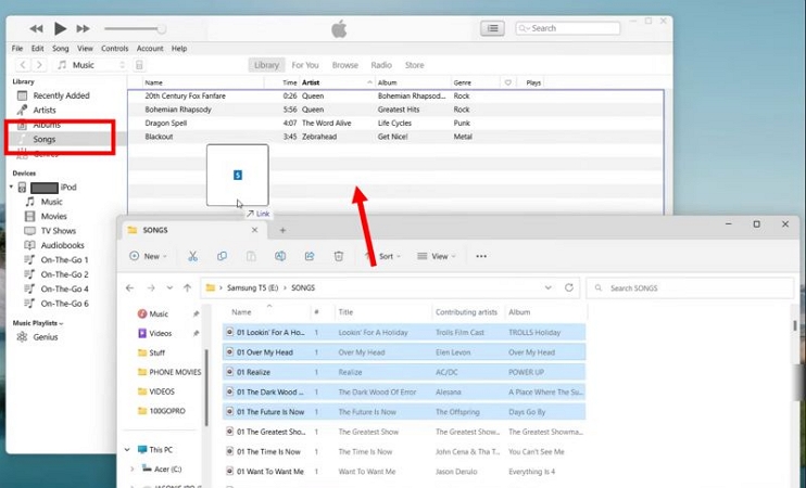 click Songs | Transfer Music from Spotify to MP3 Players