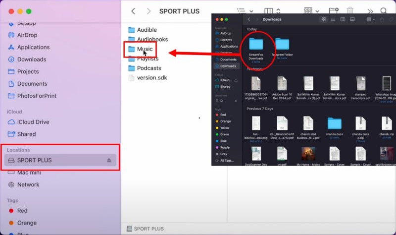 wait for transfer to compete | Transfer Music from Spotify to MP3 Players