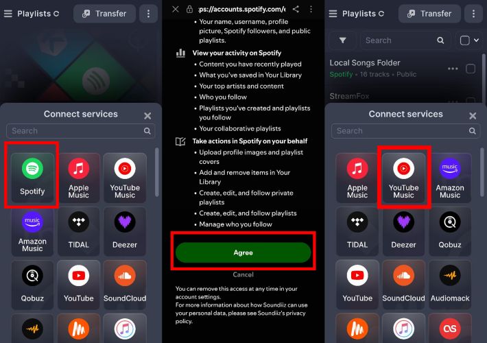 select YouTube Music | Transfer Spotify Playlists to YouTube Music