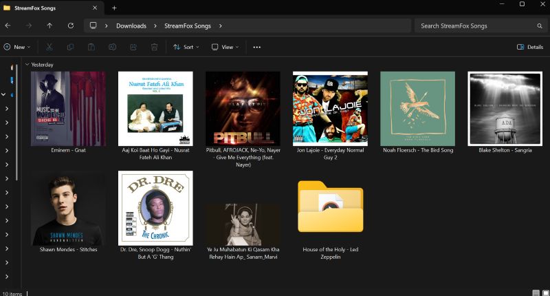 downloads folder | Transfer Spotify Playlists to YouTube Music