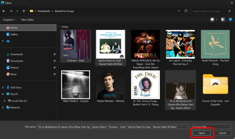 hit Open | Transfer Spotify Playlists to YouTube Music