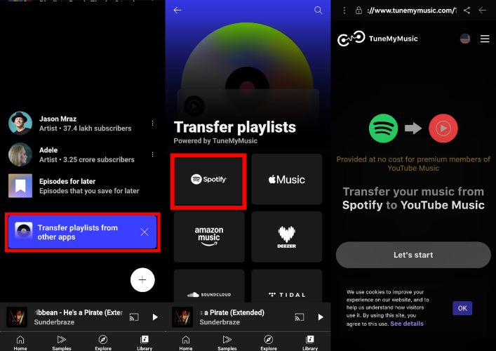 TuneMyMusic | Transfer Spotify Playlists to YouTube Music