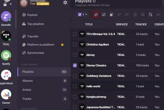 click Convert | Transfer Spotify Playlists to Tidal