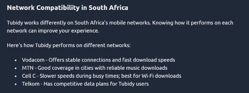 network specific restrictions | Tubidy MP3 Music Downloader