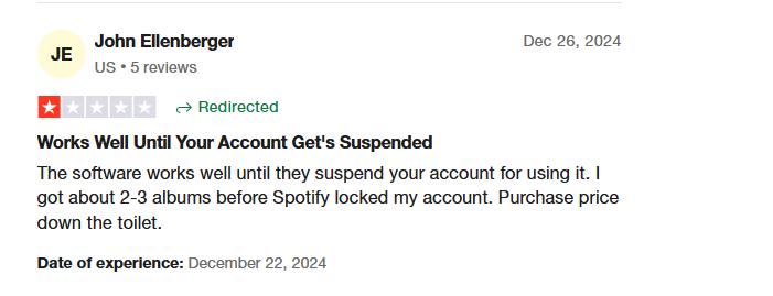bad review | TuneCable Spotify Music Downloader