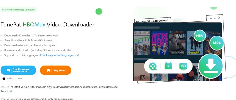 TunePat | hbo max downloader
