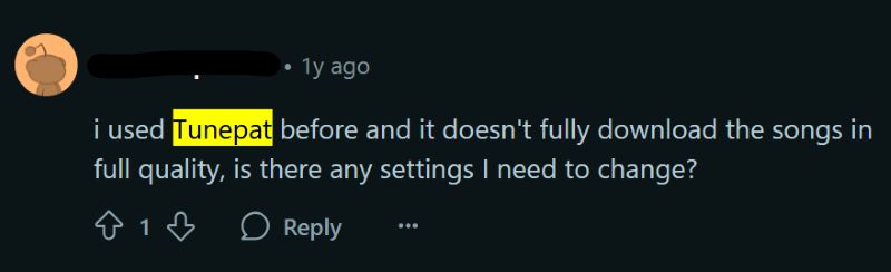 Reddit bad review | TunePat Spotify Music Converter