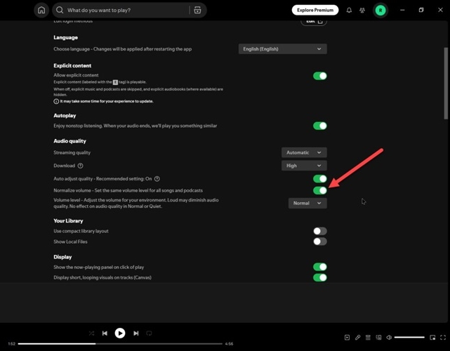 turn off Normalize volume | Make Spotify Louder 