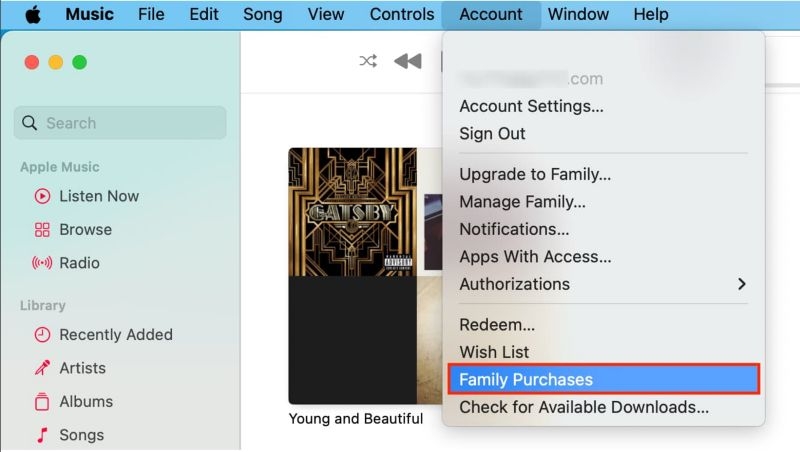 click Account | Turn off iCloud Music Library