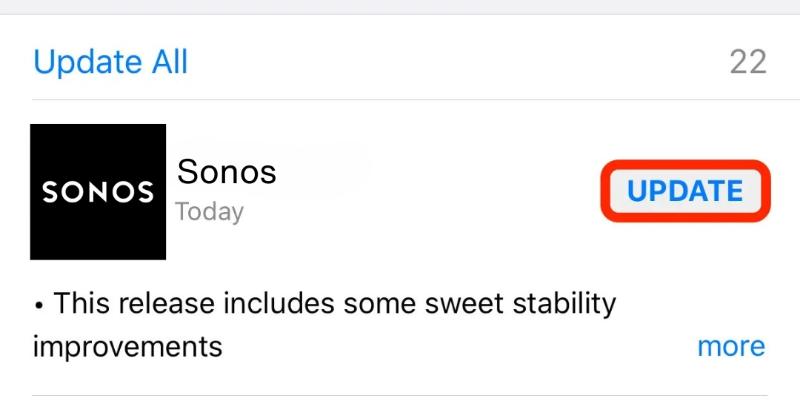 tap Update | Can't Add Apple Music to Sonos with Correct Password