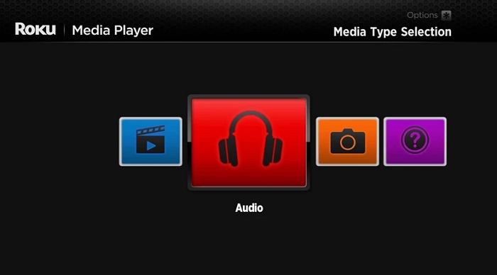 choose Audio | Play Apple Music on Roku