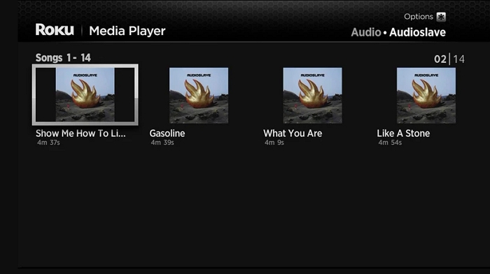 choose song files | Play Apple Music on Roku