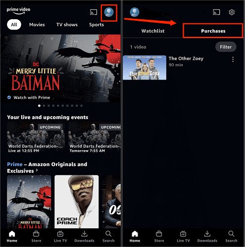 locate your acquired content | play amazon prime video on vlc