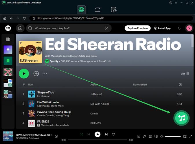 login Spotify browser | ViWizard Spotify Music Converter