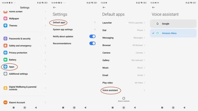 change default assistant | Amazon Music on Android Auto