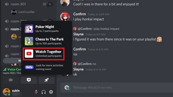 watch videos together | how to stream youtube on discord 
