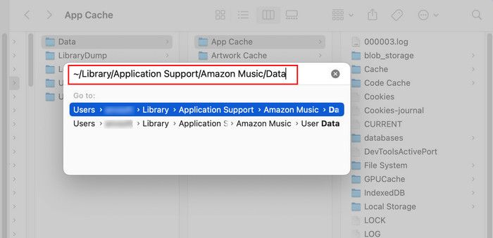 press Shift Command G | Where Does Amazon Music Download to