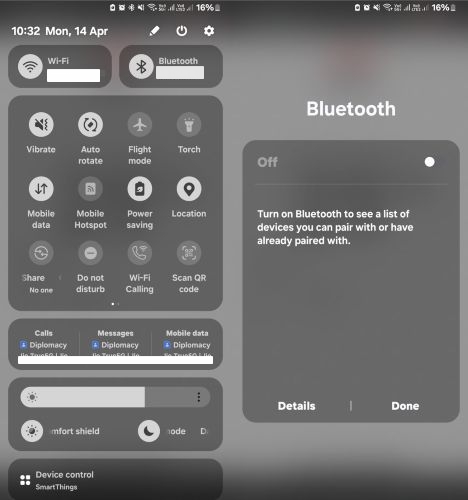 toggle off Bluetooth | YouTube Music Keeps Stopping