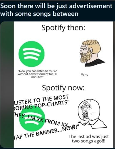 aggressive Spotify ads | YouTube Music VS Spotify