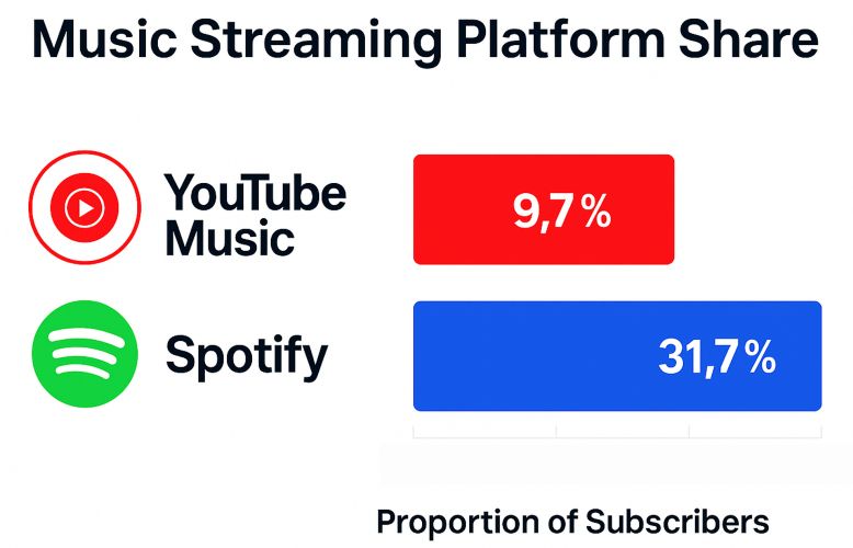 popularity | YouTube Music VS Spotify